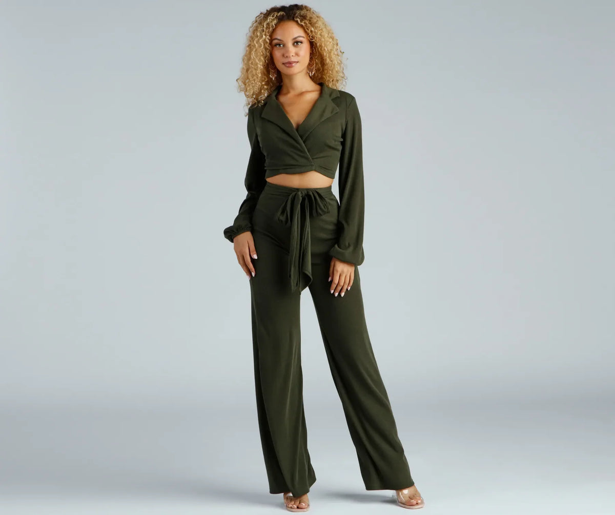 Tied Together Wide Leg Pants