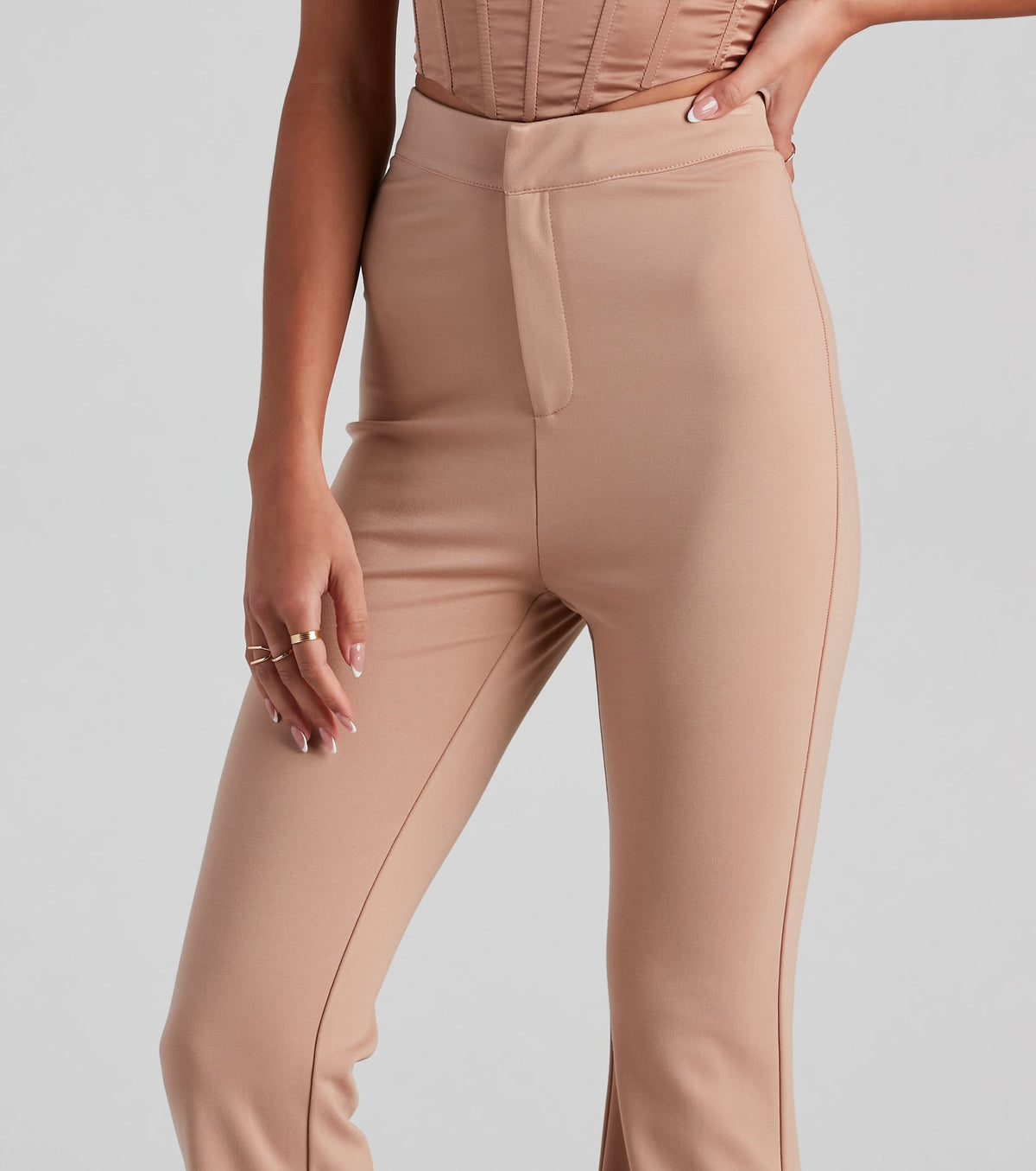 In Office Ponte Flare Trouser Pants