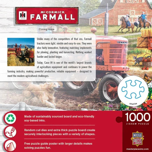 1000 Piece Jigsaw Puzzle - McCormick Farmall- Coming Home | MasterPieces