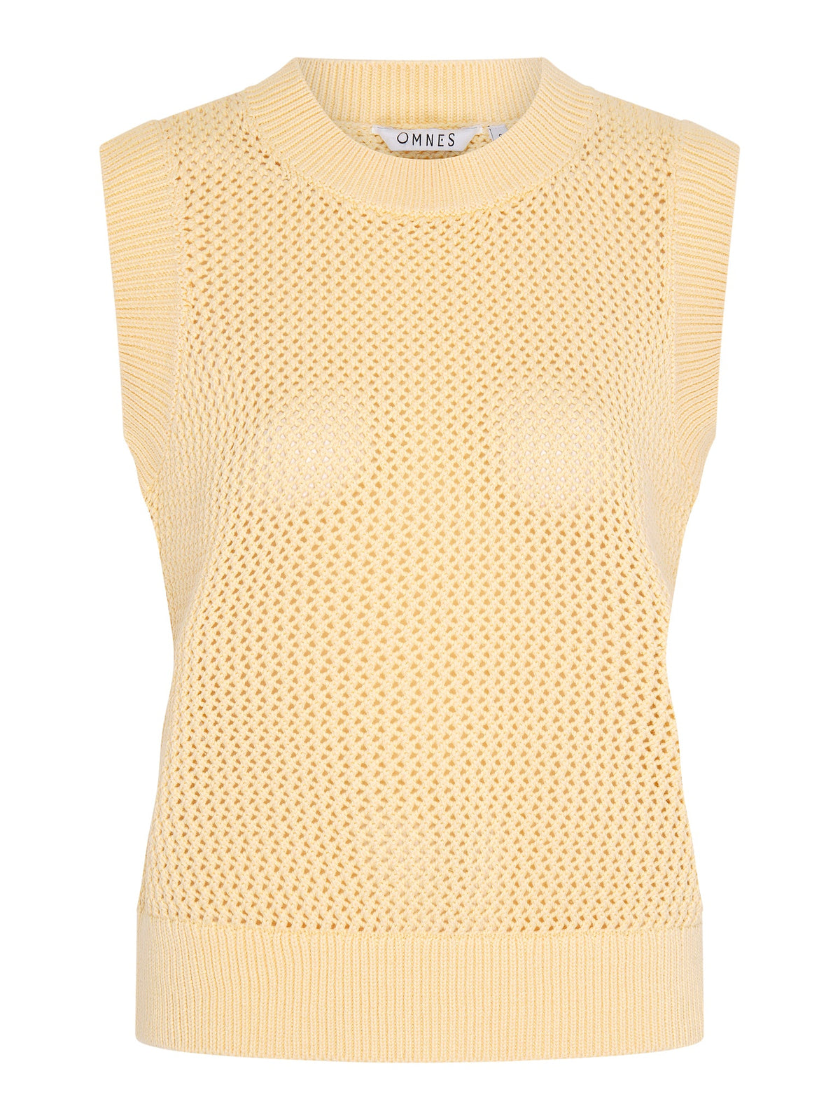 Bobbi Cotton Vest in Lemon