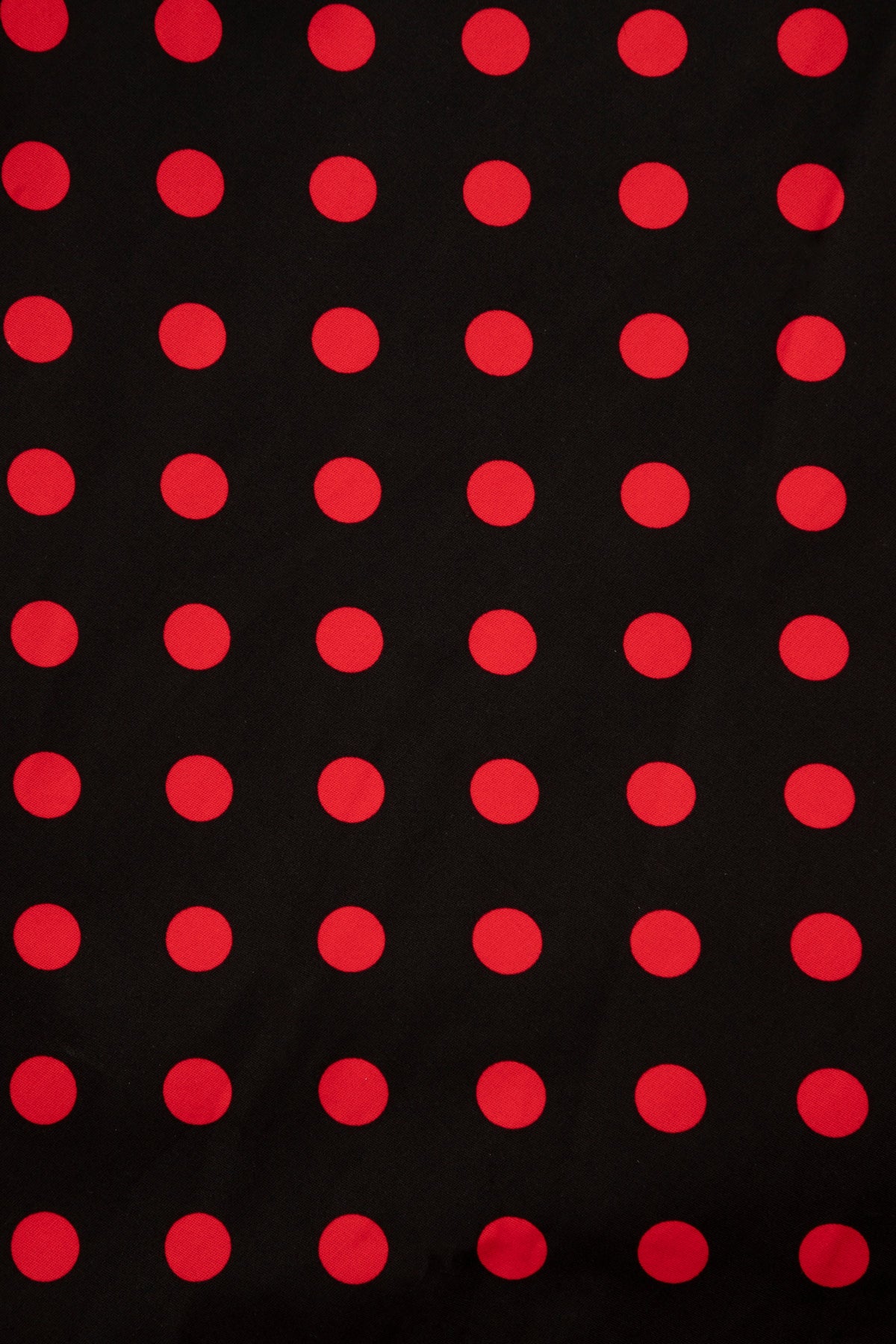 Lily Rockabilly Polka Dot Off Shoulder Swing Dress In Black & Red