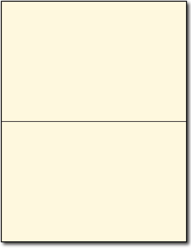 2 Microperforated Cream Postcards on an 8 1/2" x 11" Sheet.