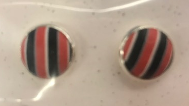 BOECKMAN PAW & STRIPE EARRINGS