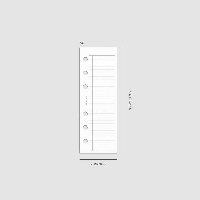 Cloth & Paper - Half Page Task Inserts