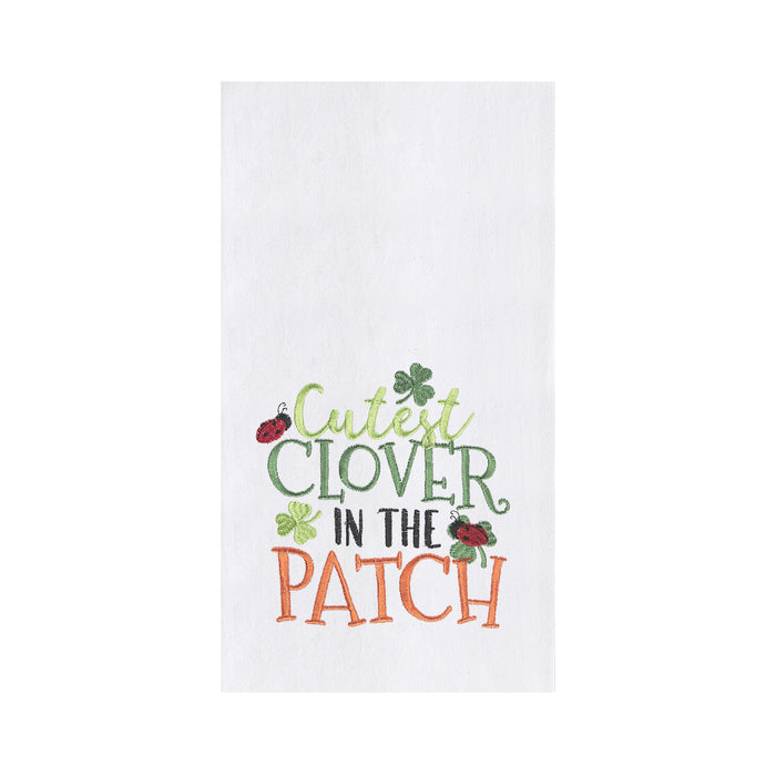 A Cutest Clover in The Patch Flour Sack Kitchen Towel.