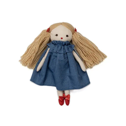 denim dress doll - denim