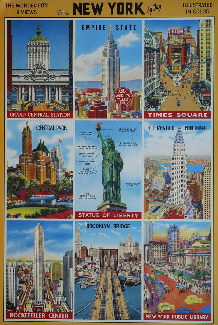 Florentine Print New York City by Day -- NEW