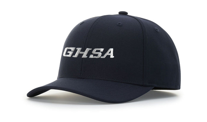 Georgia (GHSA) Richardson Navy 6-Stitch Umpire Base White Hat