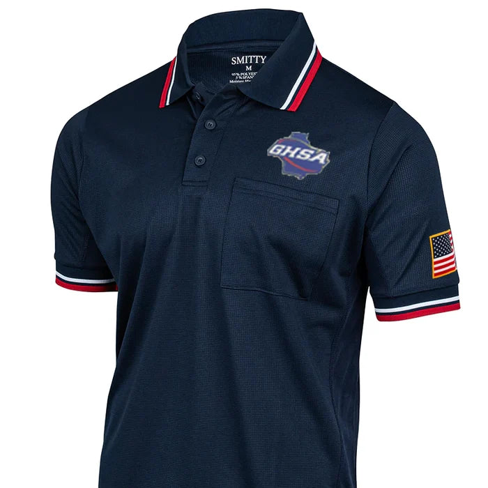 Georgia (GHSA) Smitty Navy Sublimated Umpire Shirt