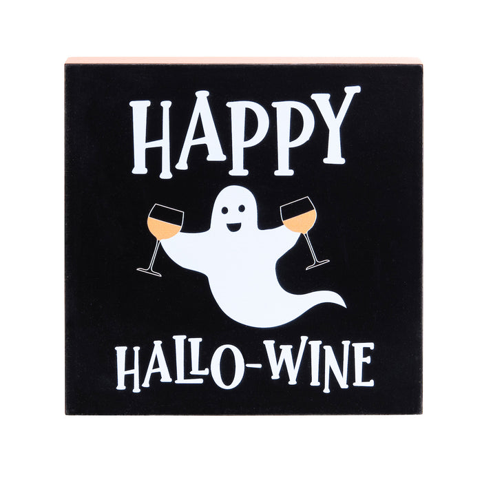 A Happy Hallo-Wine Shelf Block.