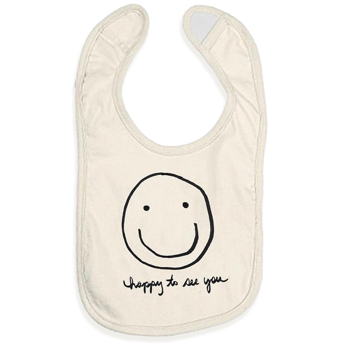 Happy To See You Bib