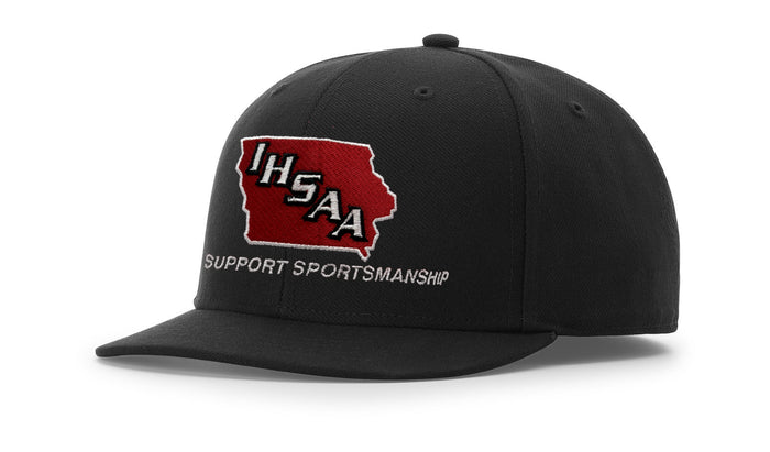 Iowa (IHSAA) Richardson 733 Black 4-Stitch Performance Ignite LT Umpire Hat