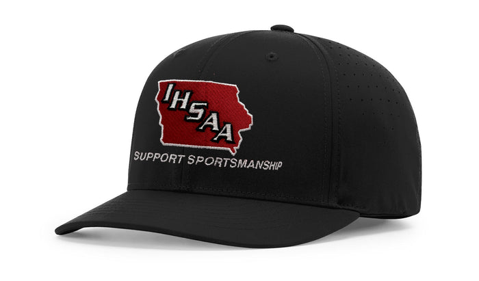 Iowa (IHSAA) Richardson 743 Black 6-Stitch Performance Ignite LT Umpire Hat