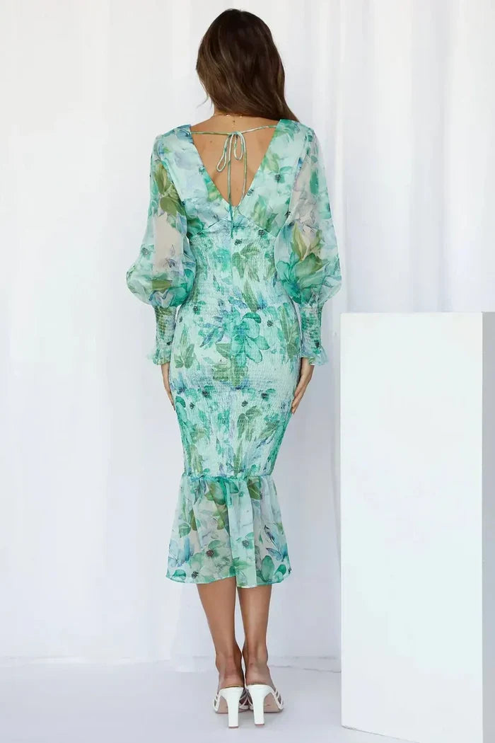 Julia | Women's Wedding Guest Floral Dress Evening