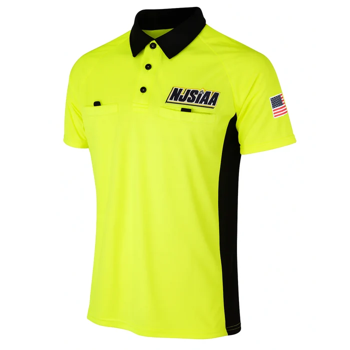New Jersey (NJSIAA) Yellow Soccer Referee Shirt