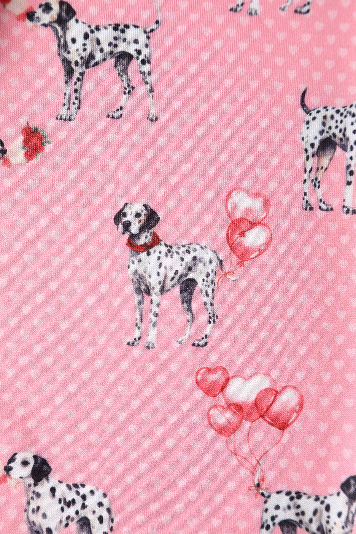 Amanda Pink Dalmatian Flared Dress