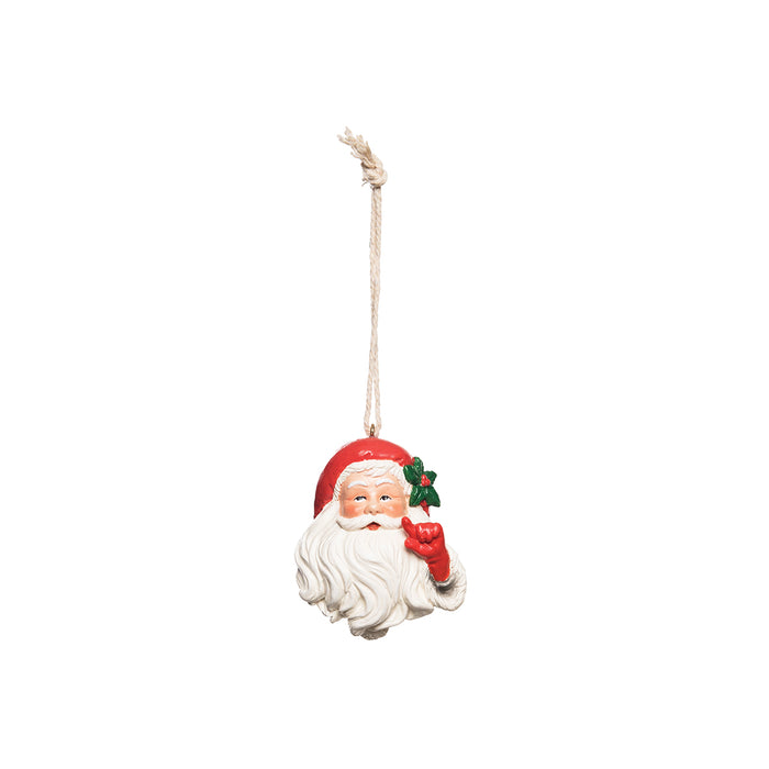 A Santa Ornament.