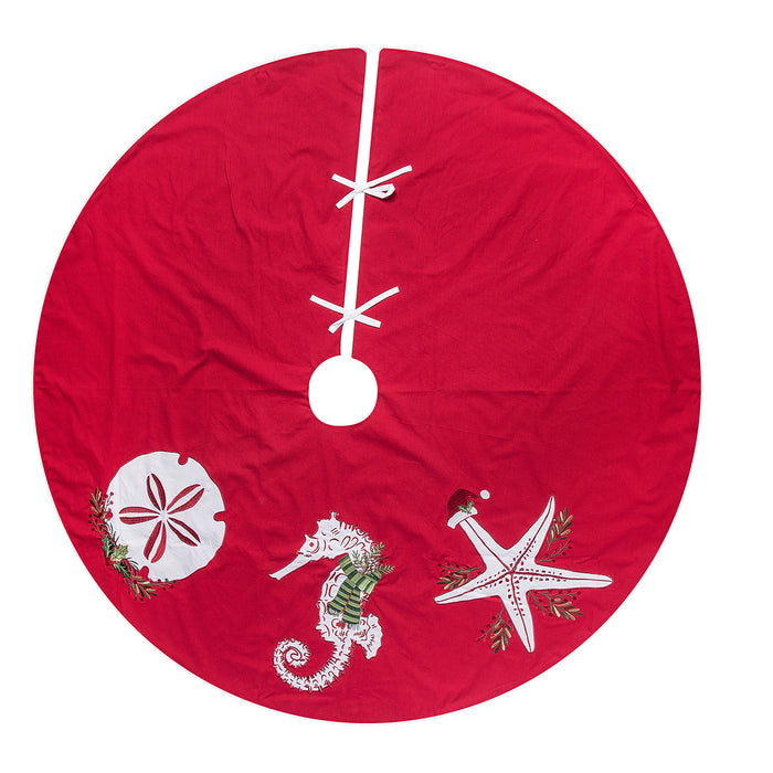 A Sea Life Christmas Tree Skirt.