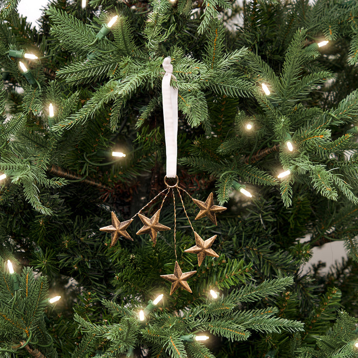 A Star Cluster Brass Ornament.
