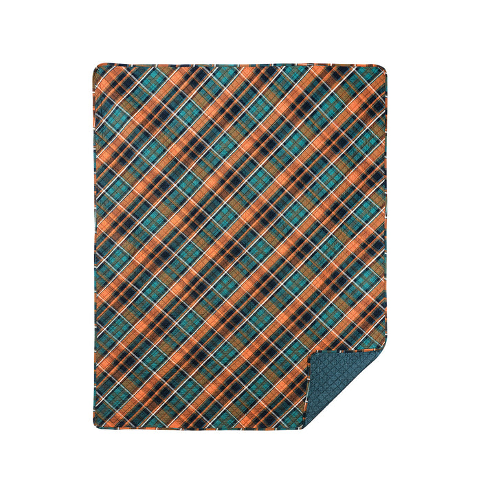 A Troy Plaid Throw.
