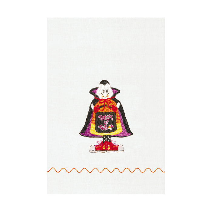 A Vampire Hemstitch Guest Towel.