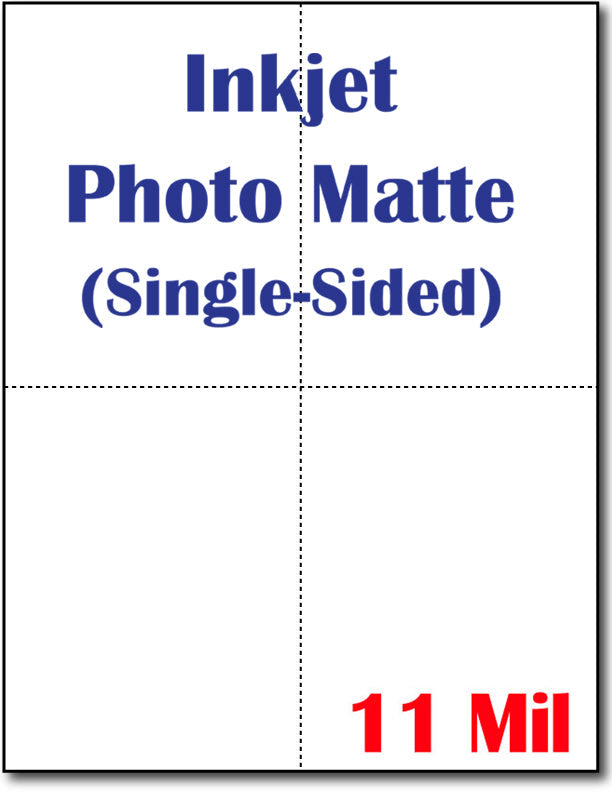 White 4.25 x 5.5 (4up) Postcard | Photo Matte (Single Sided) | (90lb Cover)