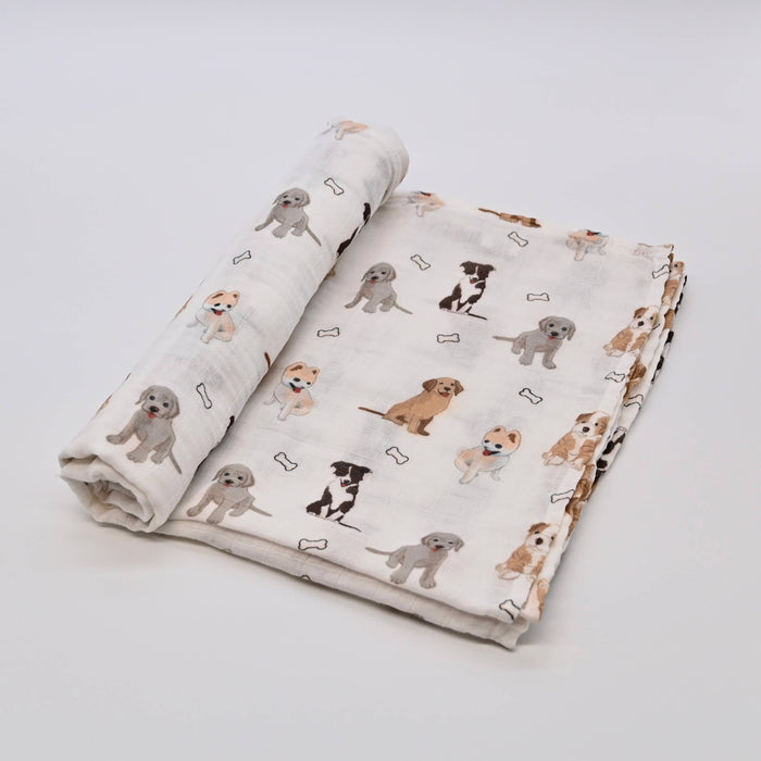 Woof Woof Swaddle Blanket - Premium from LollyBanks - Just $19.95! Shop now at Pat's Monograms
