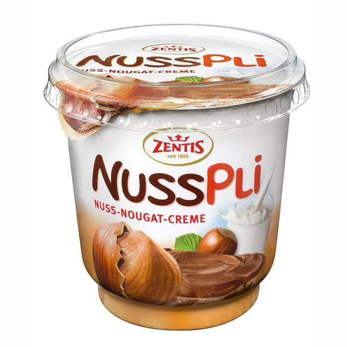 Zentis Hazelnut Nougat Spread HEAT SENSITIVE ITEM. PLEASE ADD ITEM 122942 TO THE ORDER TO TRY TO PROTECT CHOCOLATES FROM HEAT DAMAGE 400g