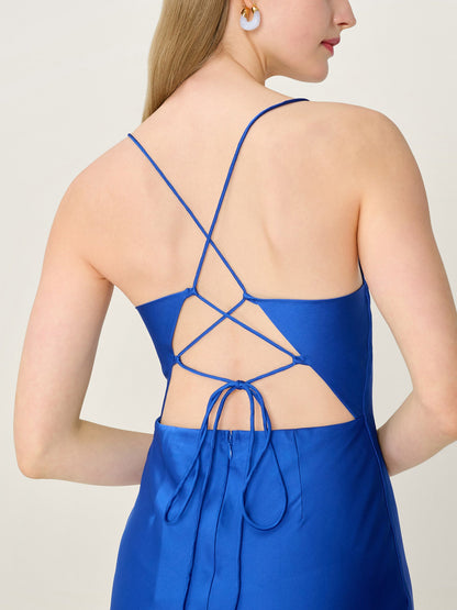 Riviera Dress in Cobalt