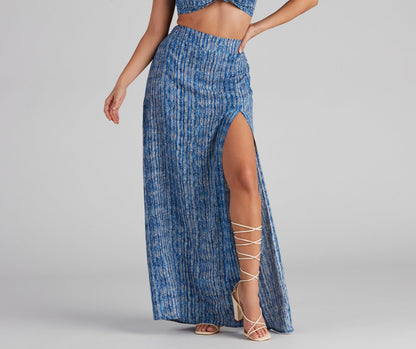 Girl's Trip Boho Slit Maxi Skirt
