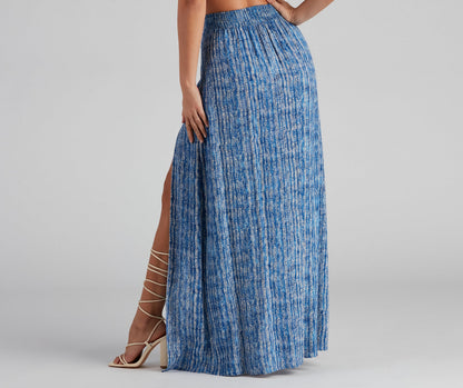 Girl's Trip Boho Slit Maxi Skirt