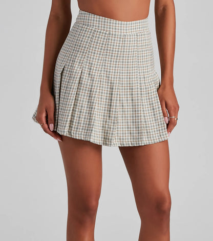 Totally Fab Plaid Skort