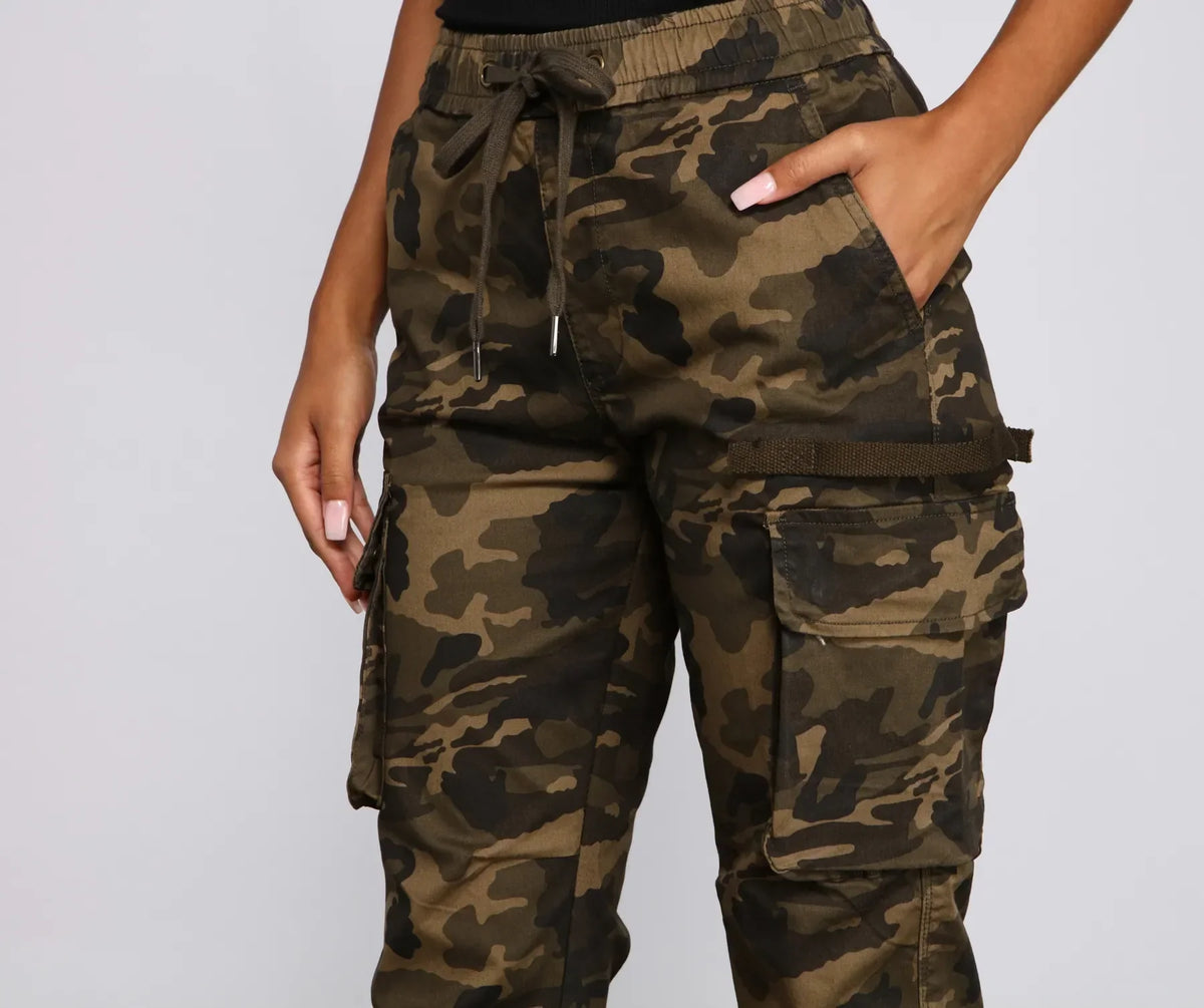 Lowkey Style High Rise Cargo Joggers