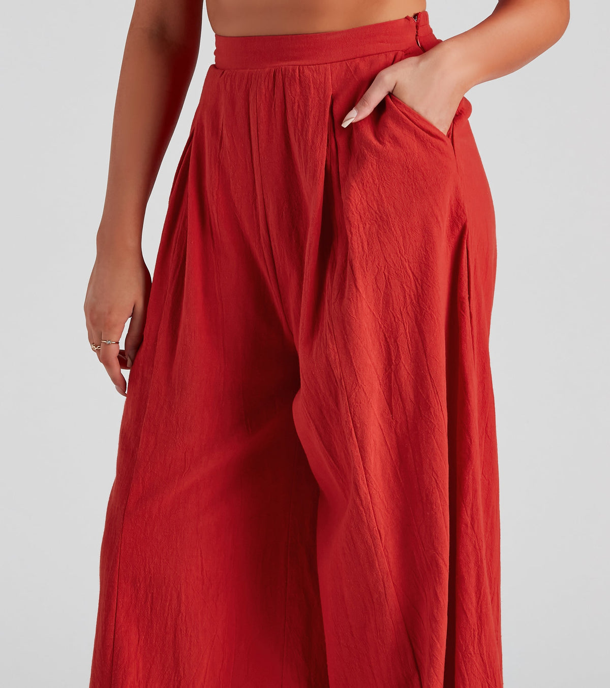 Get Together Pleat Wide-Leg Pants