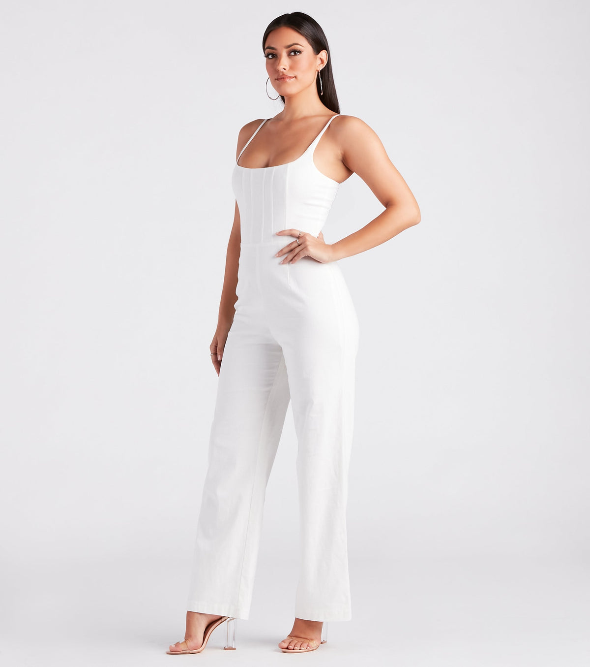 Corset With The Program Linen Jumpsuit