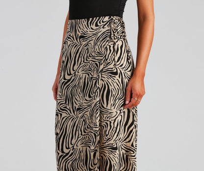 Wild And Chic Zebra Maxi Skirt