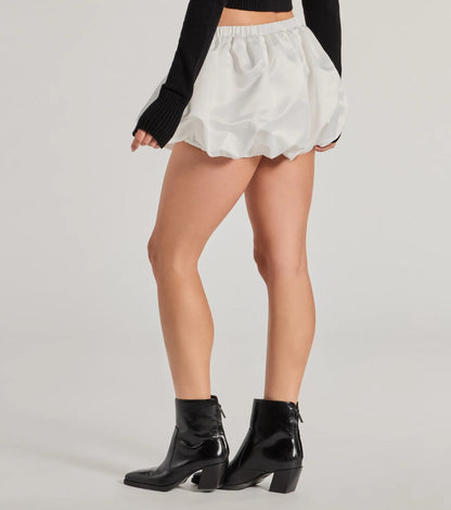 Bring The Charm Bubble Mini Skirt