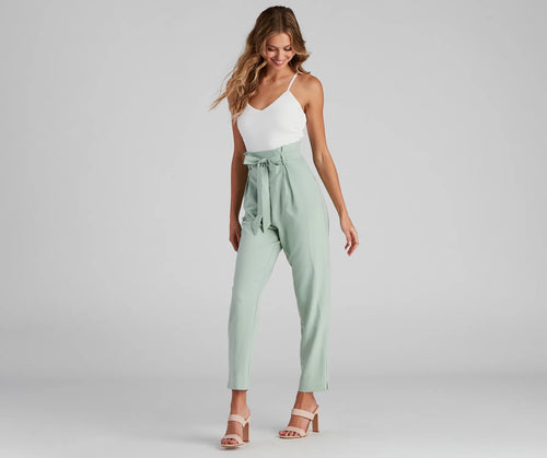 She's So Chic Tie-Waist Jumpsuit