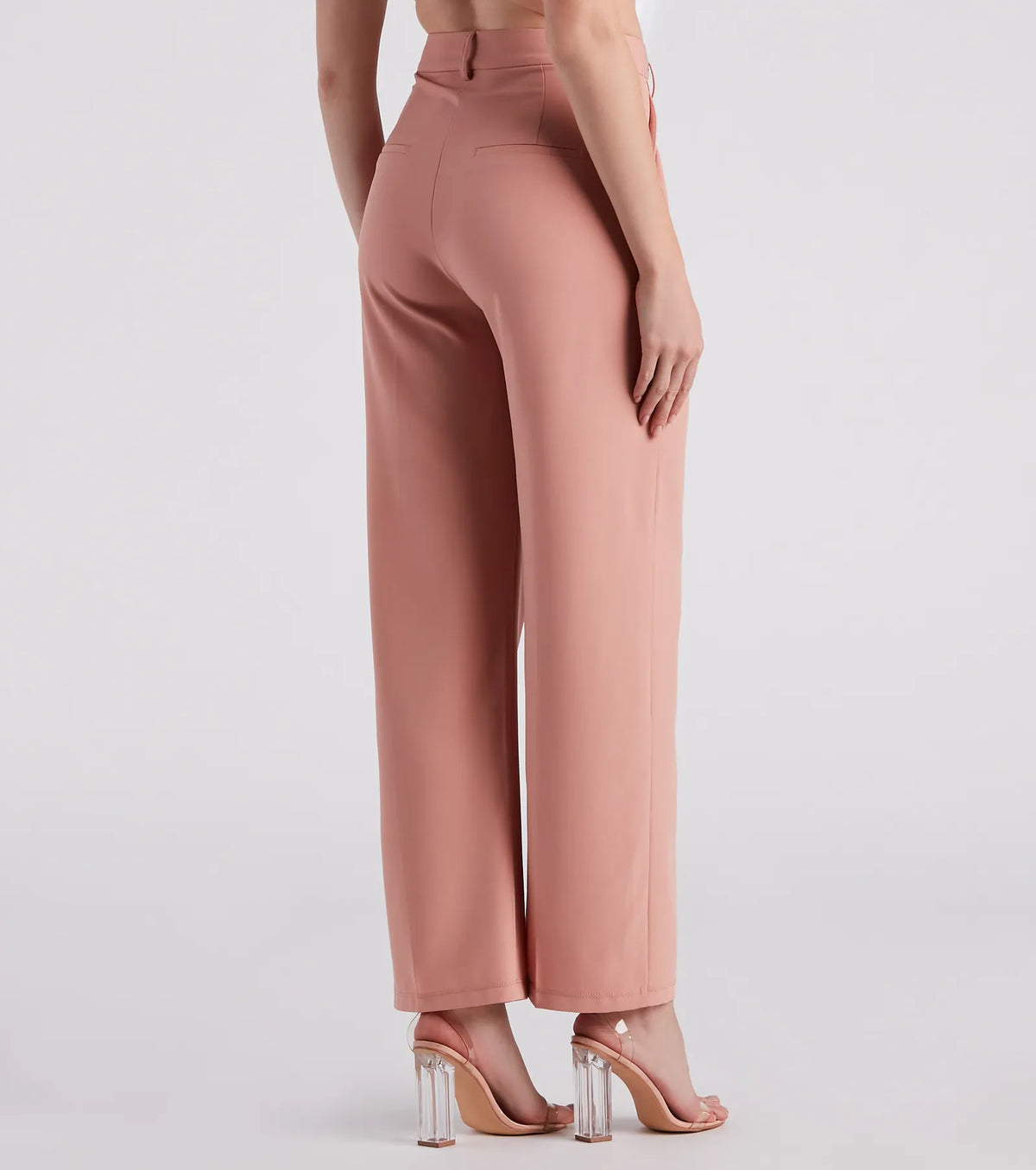 Chic Crepe Boyfriend Trouser Pants