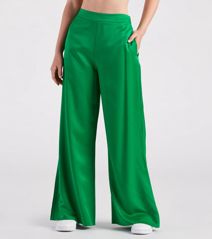 Seriously Stylish Satin Trouser Pants
