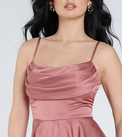 Adorable Allure Satin Skater Romper