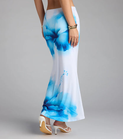 Bold Muse Floral Print Maxi Skirt