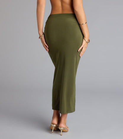 Bold Simplicity Bodycon Maxi Skirt