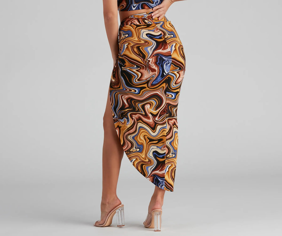 The Coolest Vibe Midi Skirt