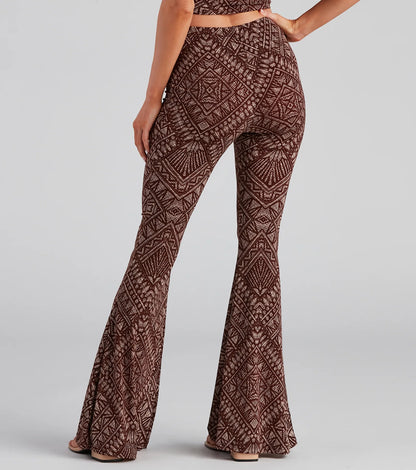 Desert Queen Boho Flare Pants