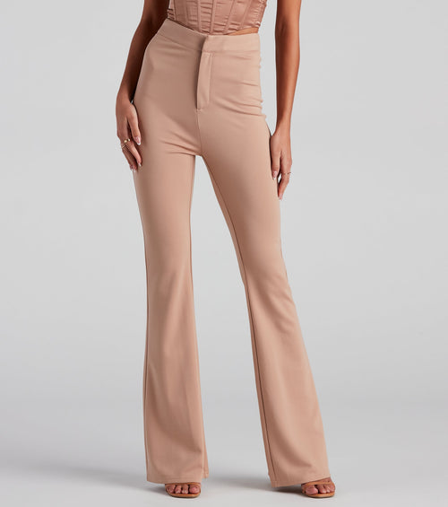 In Office Ponte Flare Trouser Pants
