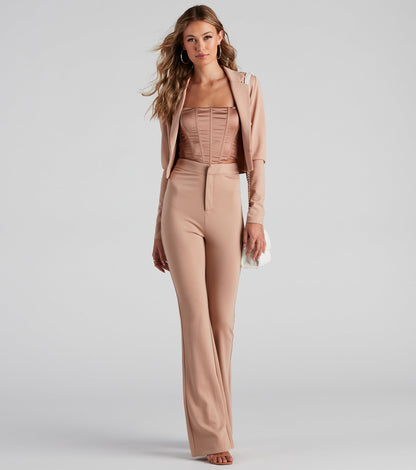 In Office Ponte Flare Trouser Pants