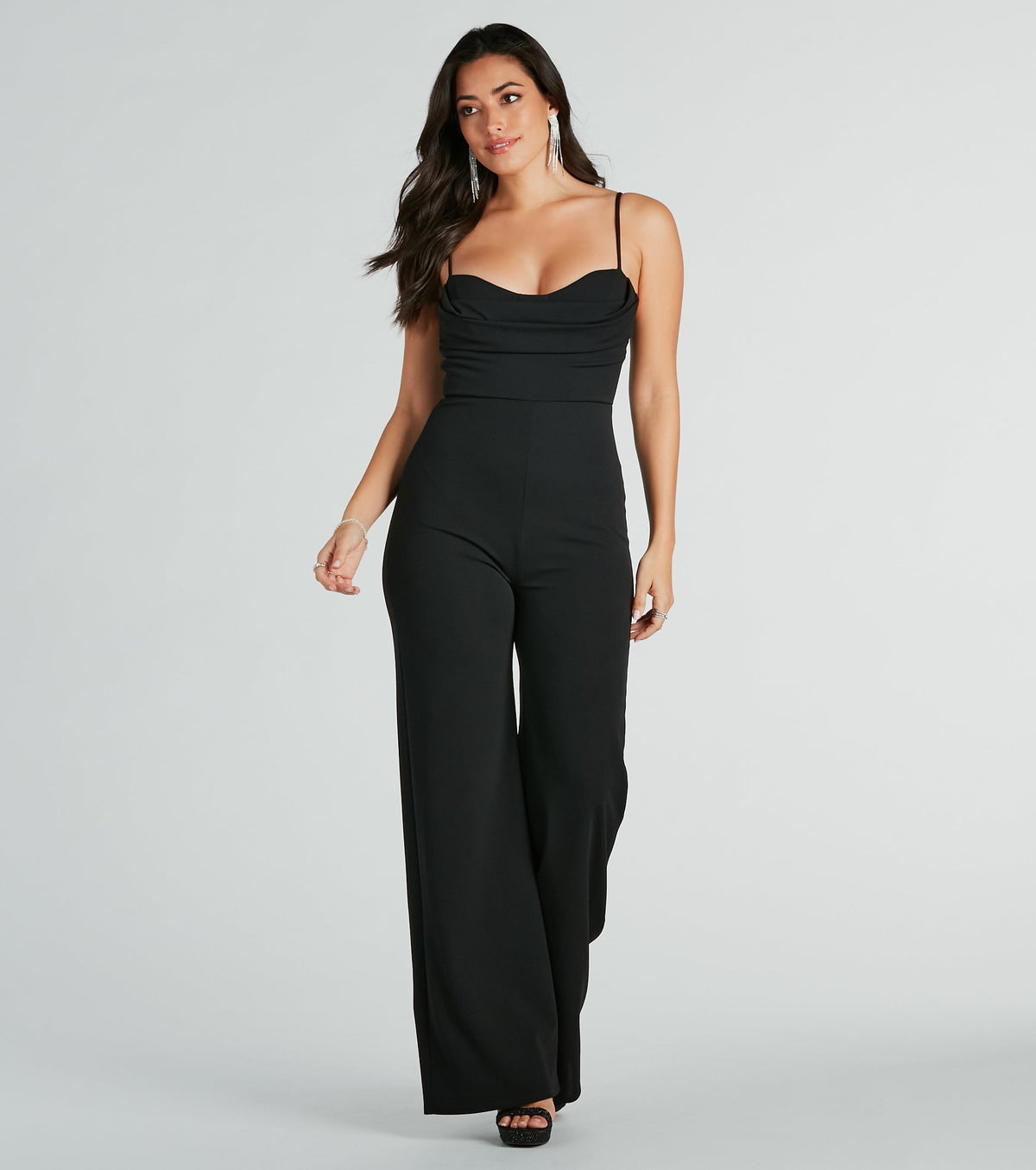 Effortless Moments Crepe Wide-Leg Jumpsuit