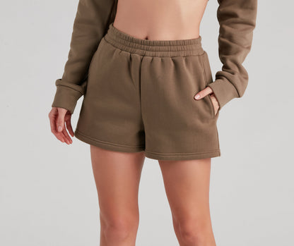 Casual Trendsetter Fleece Shorts