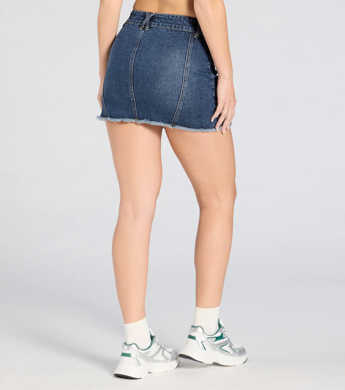 Cute Expectation Mid-Rise Denim Mini Skirt